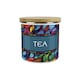 image 1 of Stained Glass Patterned Large Tea Canister