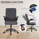 image 4 of Ergonomic Computer Desk Chair with Flip-Up Armrest, 90-105 Degrees Reclining and 360 Swivel