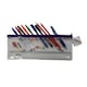 image 1 of Stationery Filled Purple Zip 13x5" Pencil Case