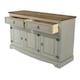 image 5 of Core Products Corona Grey Premium Medium Sideboard With 3 Doors & 2 Drawers H80.6cm x W132.0cm x D43.0cm Grey