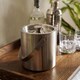 image 2 of Stainless Steel ICE Bucket, Double Walled Container with Lid and Tong.Mirror Poliched