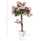 image 3 of Outsunny 90cm Artificial Rose Tree, Fake Decorative Plant, Pink
