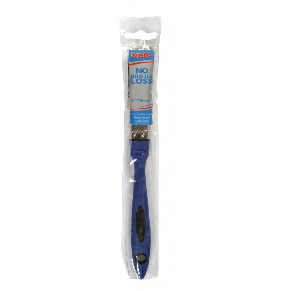image 1 of SupaDec Flat Paint Brush - Blue - 19mm