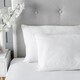 image 5 of Microfibre Soft Pillow Pair Hollowfibre Filling Soft Non Allergenic Cover White