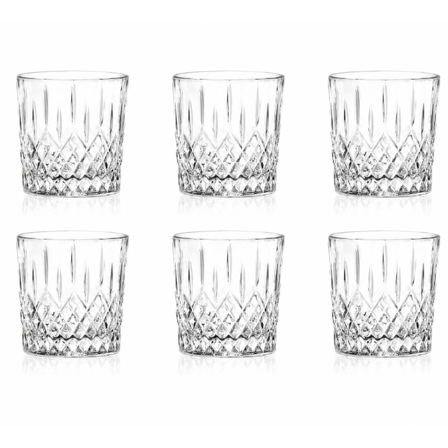 RCR London Crystal Glass 320ml Tumblers Set of 6