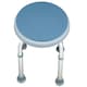 image 4 of Rotating Round Bathroom Shower Stool Swivel Chair Adjustable Non Slip Bath Seat