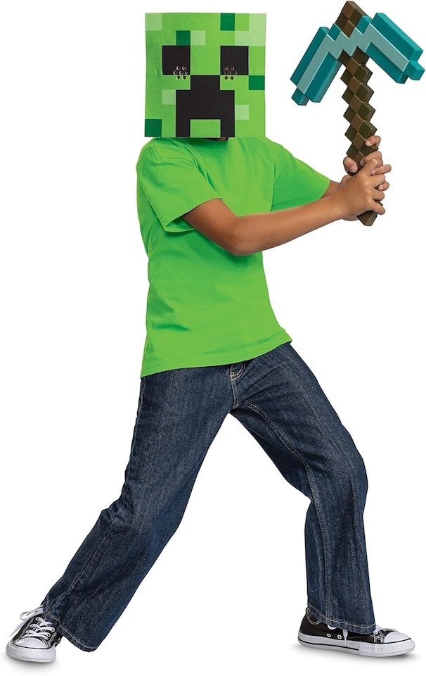 image 1 of Minecraft - Pickaxe & Mask Set