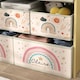 image 8 of AIYAPLAY 3-Tier Toy Organiser Shelf with 9 Storage Boxes for Bedroom Yellow
