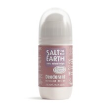 Salt of the Earth Refillable Roll On Deodorant with Natural Ingredients Lavender & Vanilla Vegan Smart Refillable Format 75ml | Pink