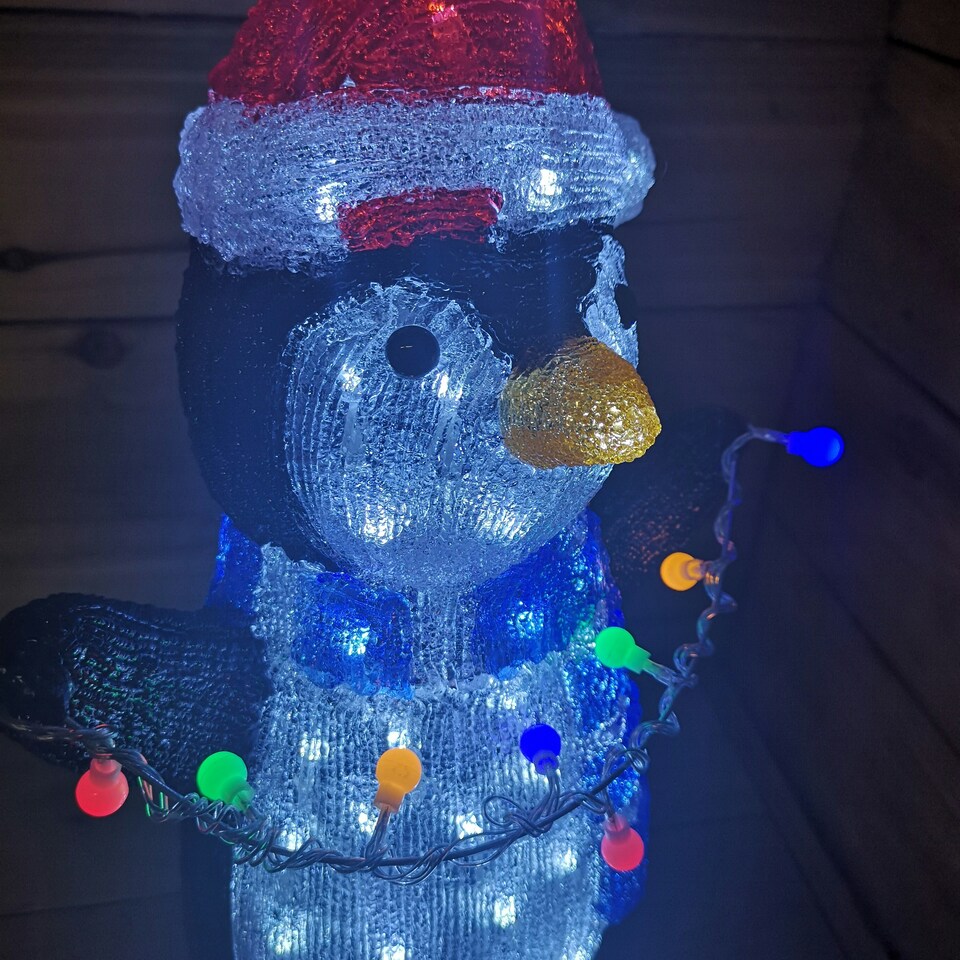 image 1 of 51cm LED Indoor Outdoor Acrylic Christmas Penguin Decoration