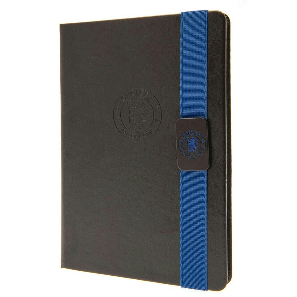 image 1 of Chelsea FC Crest A5 Notebook - Black/Blue - One Size
