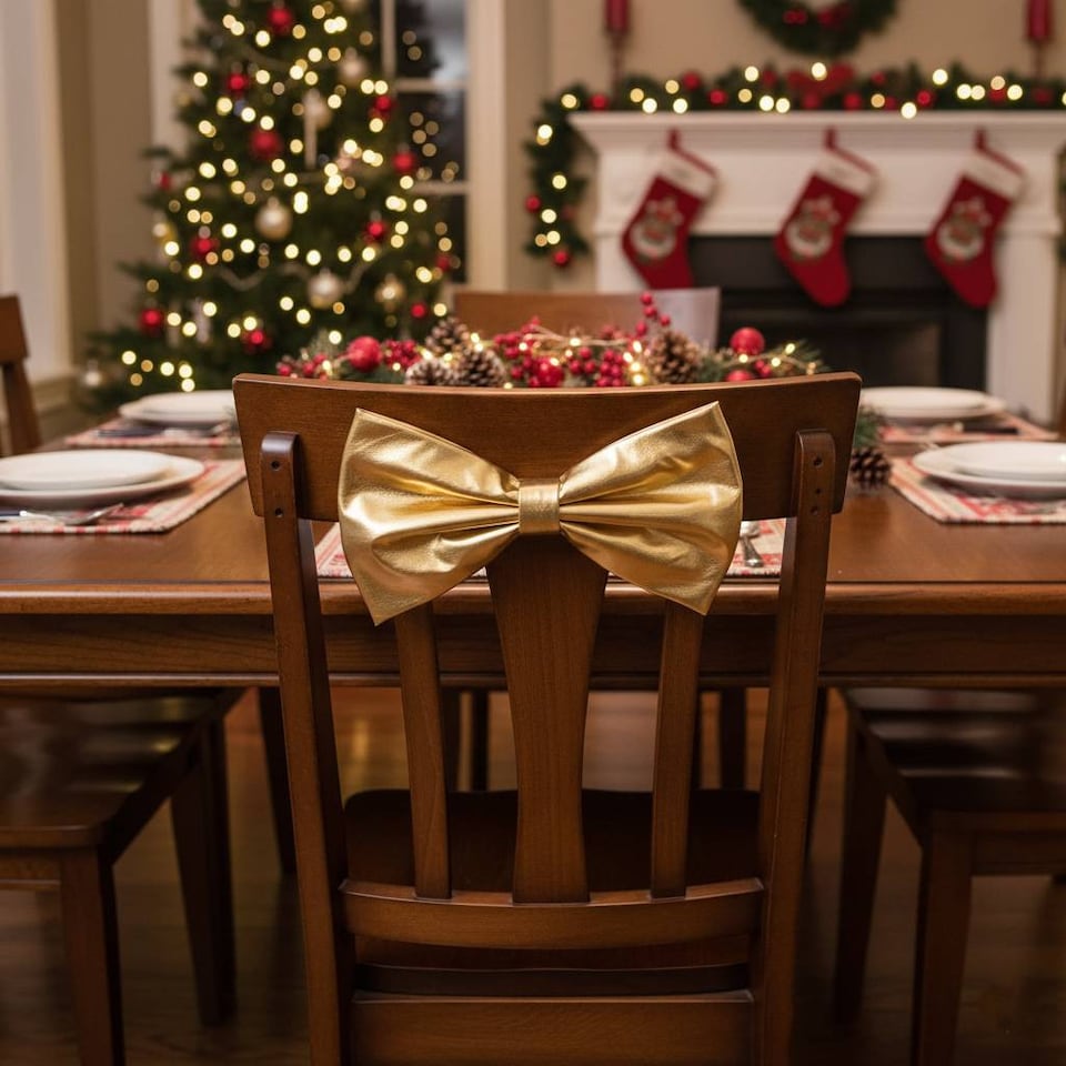 image 1 of 33cm Christmas Dinner Charger Plates | Multi | Gold & Set of 2 | 8