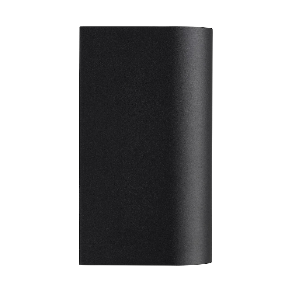 image 1 of Nordlux Dion Outdoor Wall Light Black Aluminium Solar GU10 Sensor Weatherproof - Mains Powered, IP44 | Black | Black
