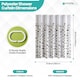 image 2 of Leaves Design Waterproof Shower Curtain with 12 Hooks - 180x200cm