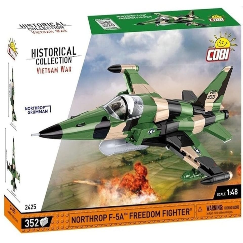 image 1 of Northrop F-5A F.F plane model - COBI 2425 - 352 bricks
