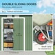image 9 of Outsunny 9 x 4FT Metal Garden Storage Shed w/ 2 Door, Light Green