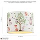 image 5 of Cute Woodland Animals Round Lamp Shade in Cotton Fabric - Foxes Owls Rabbits