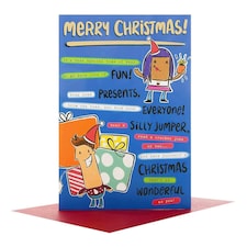 Merry Christmas Card 'Wonderful'