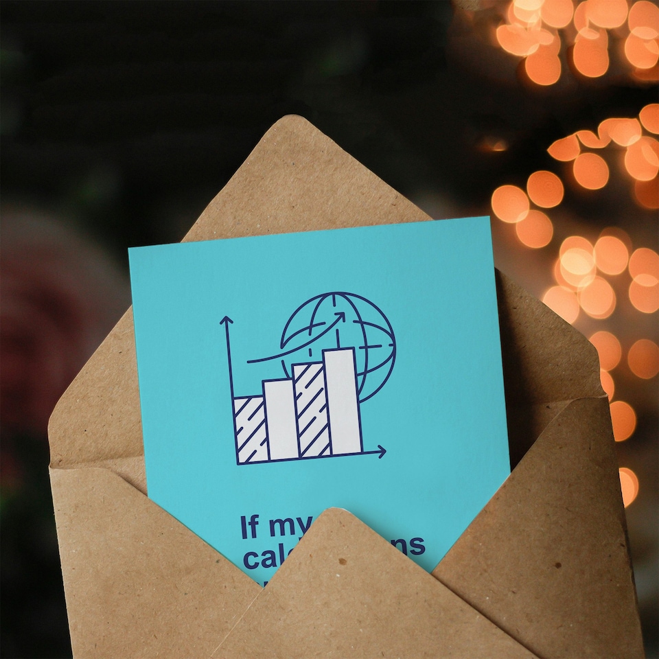 image 1 of If Calculations Are Correct Old Age Joke Funny Birthday Card