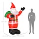image 3 of HOMCOM 8ft Lighted Christmas Inflatable Santa Claus Gift Bag Yard Decoration