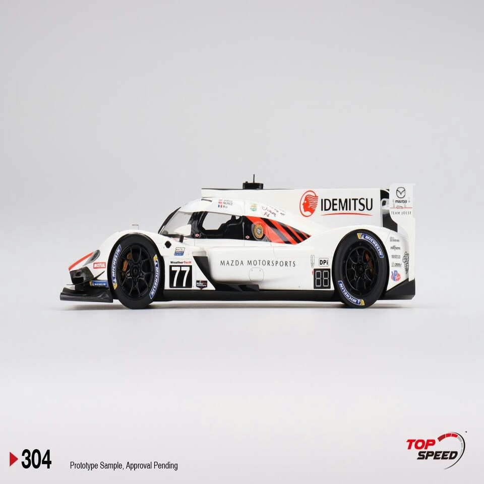 image 1 of Mazda RT-24P DPI #77 Mazda Team Joest IMSA Daytona 24Hr 2nd Place 1:18 Scale TSM TS0304
