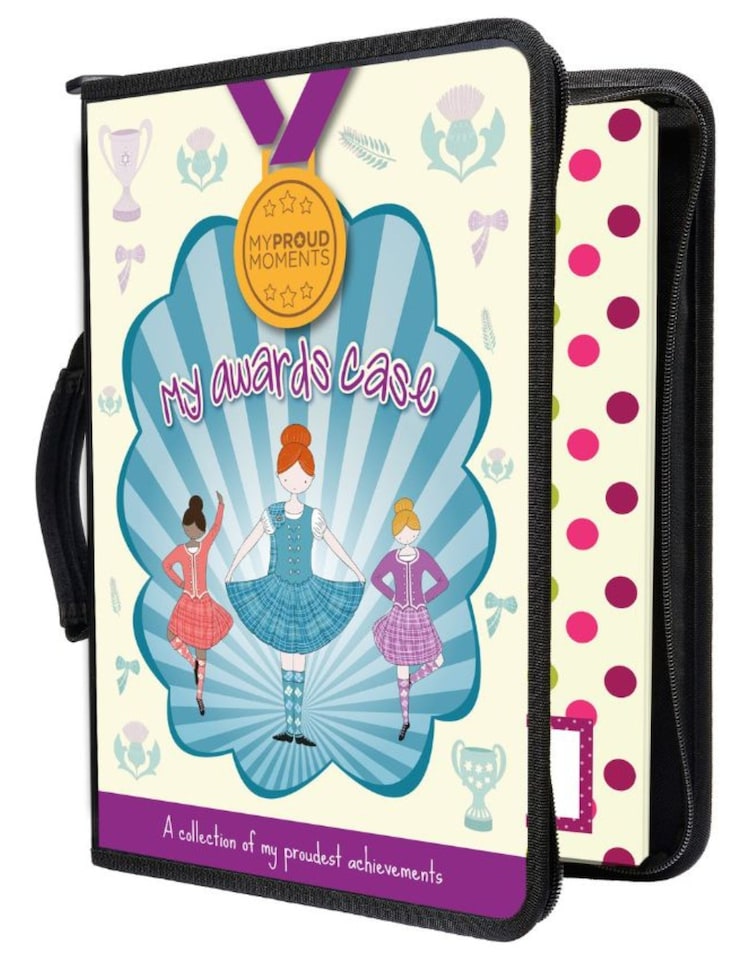 image 1 of My Proud Moments Medal & Certificate Case - Highland Dance