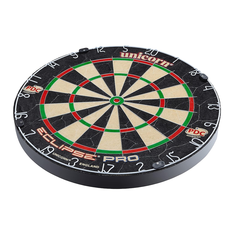 image 1 of Unicorn Eclipse Pro Bristle Dartboard | Black | Black/Green/Red | One Size | 1