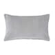 image 1 of Homescapes Light Grey Velvet Rectangular Cushion Cover - 30 x 50 cm Grey