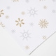 image 2 of Homescapes Cotton Christmas Gold Snowflake Pack of 2 Placemats