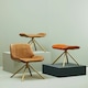 image 4 of Interiors by Premier Tan Leather Footstool