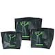image 3 of 3Pcs Reusable Garden Waste Sacks Heavy Duty Bags Handles Foldable 70L 105L 175L