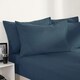 image 3 of OHS Soft Plain Fitted Bed 25cm Deep Elasticated Sheet, King - Denim Blue