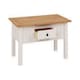 image 2 of Panama 1 Drawer Coffee Table - L60 x W100 x H44 cm - White - Natural Wax | White
