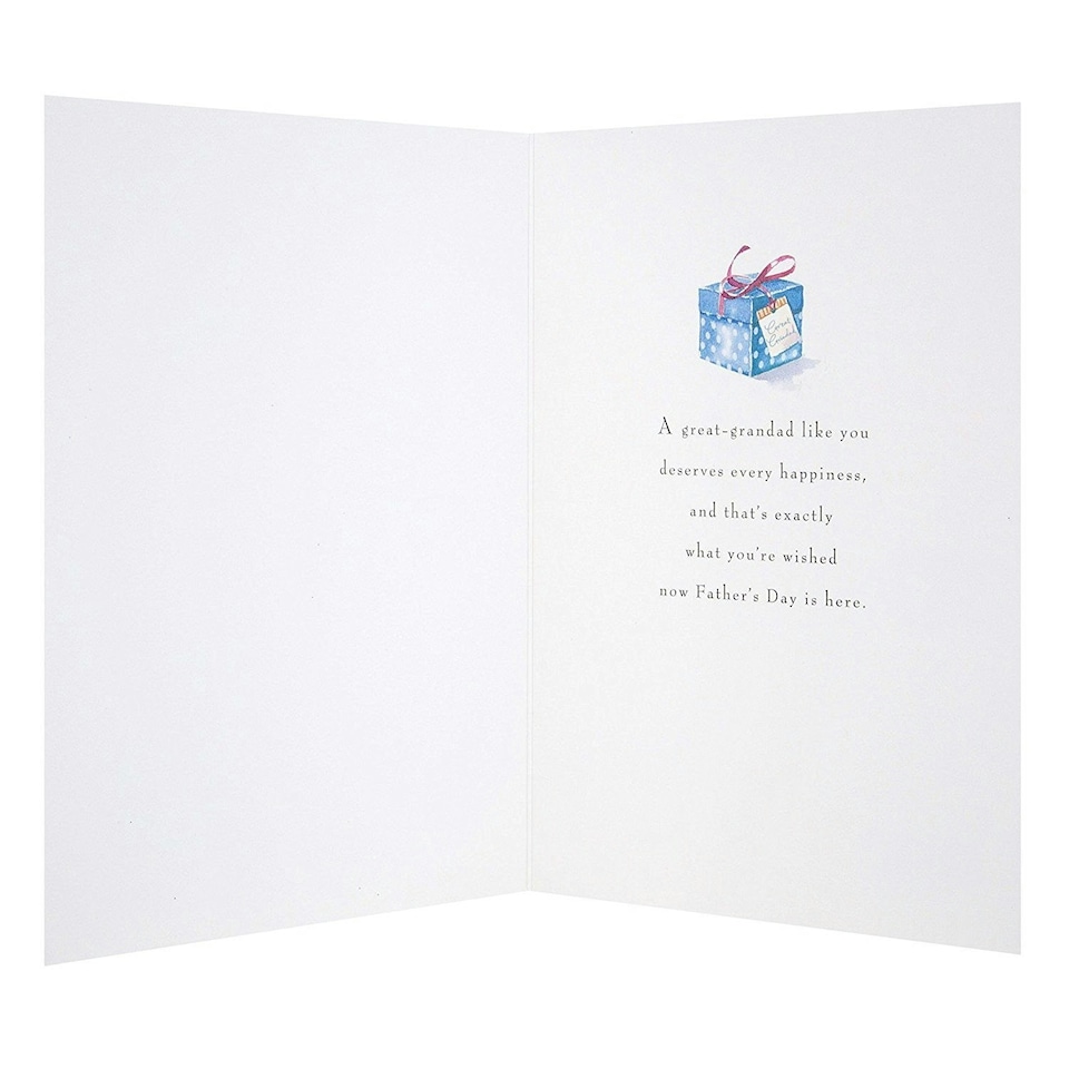 image 1 of Hallmark Great Grandad Father's Day Card 'Every Happiness' Medium