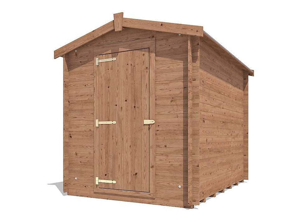 image 1 of Dunster House - Heavy Duty (19mm) Log Garden Shed 1.8 x 2.5  Pressure Treated Wood Storage Unit Taarmo