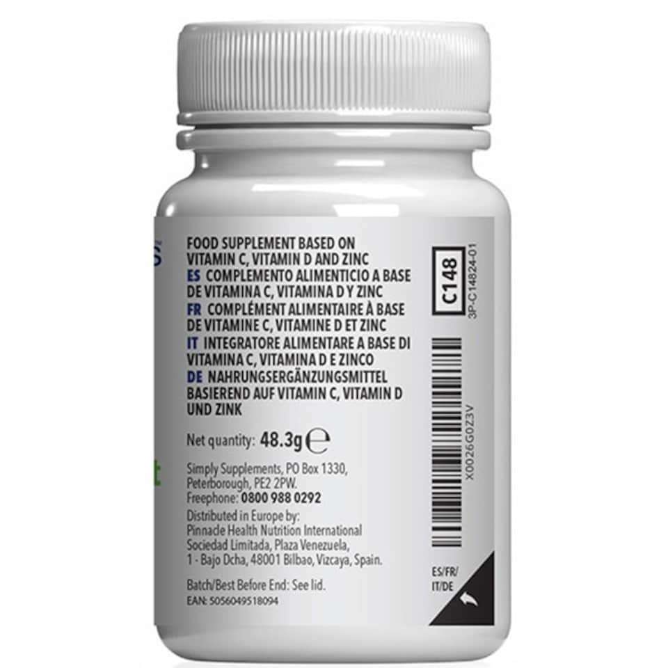 image 1 of Immunity Support with Vitamin C, Vitamin D & Zinc - 60 Capsules