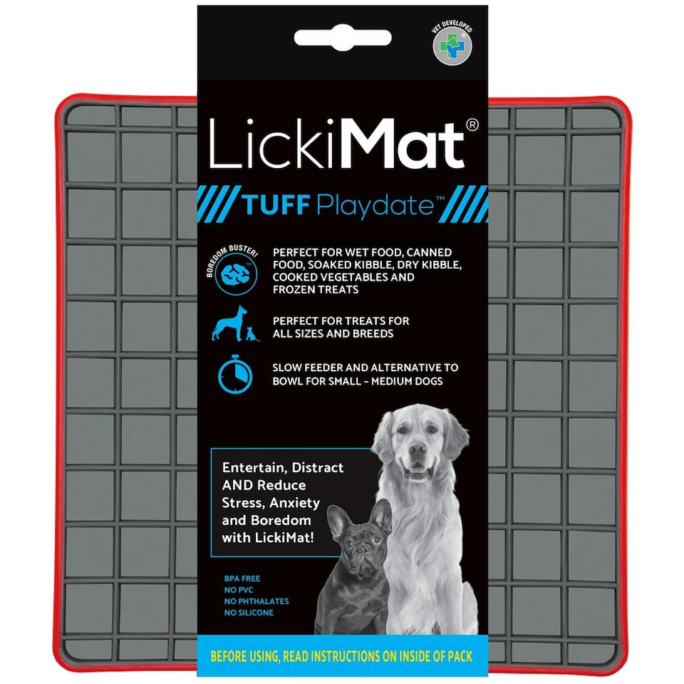 LickiMat Playdate TUFF SERIES Red x 1 N/A