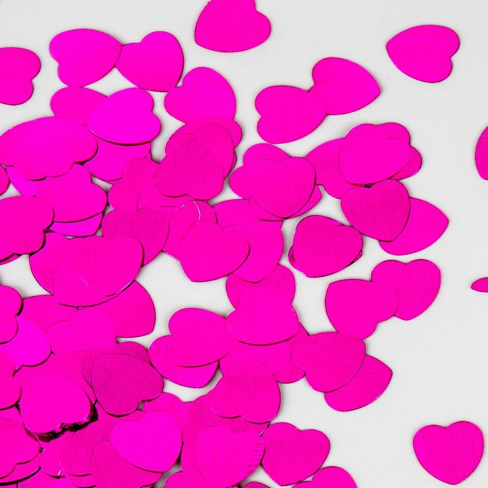 image 1 of 14g Pink Heart Confetti