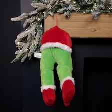 32cm Door Hanging Laughing Elf Animated Indoor Christmas Decoration