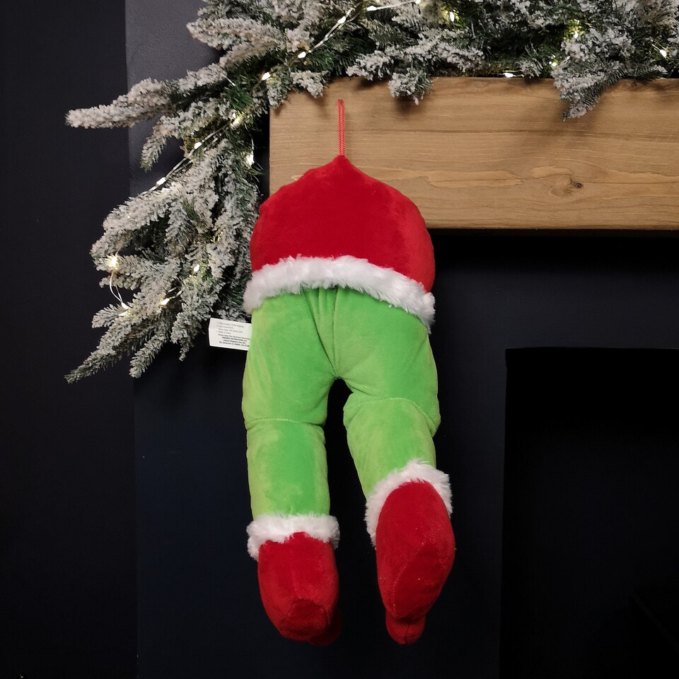 image 1 of 32cm Door Hanging Laughing Elf Animated Indoor Christmas Decoration