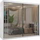 image 5 of Sliding Wardrobes 4U Modern Full Mirror Sliding Door Wardrobe – 150cm, 2 Doors, Shelves & Drawers, Space-Saving Bedroom Storage Grey | Grey 150cm