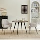 image 4 of Dining Chair Set of 2, Water-Repellent Plush Chenille Upholstered for Dining Room