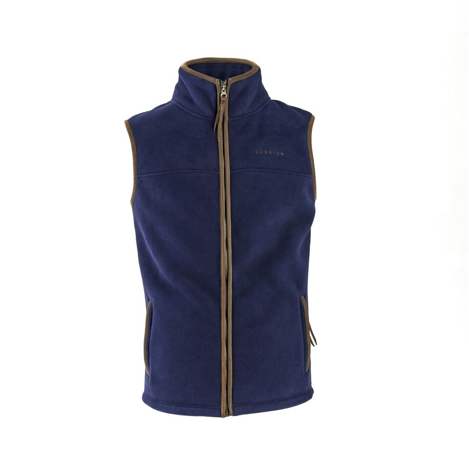 image 1 of Shires Aubrion Core Fleece Gilet - Gents Blue | Size: XX-Large
Colour: Navy