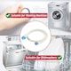 image 7 of SPARES2GO Safety Inlet Hose Washing Machine Dishwasher Water Fill Leak Protection Stop Valve Pipe (1.5m Length, 3/4" Connections)