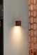 image 2 of Lune Square Flush Wall Lamp Terracotta 1x GU10