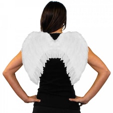 Pack of 2 White Feathered Wings White | One Size