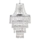 image 2 of Chrome Tiered Chandelier Style Light Shade | Clear | Chrome | Medium | 1