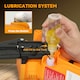 image 8 of Outsunny 8 Inch Electric Chainsaw with Brushless Motor, 2 Batteries, Orange