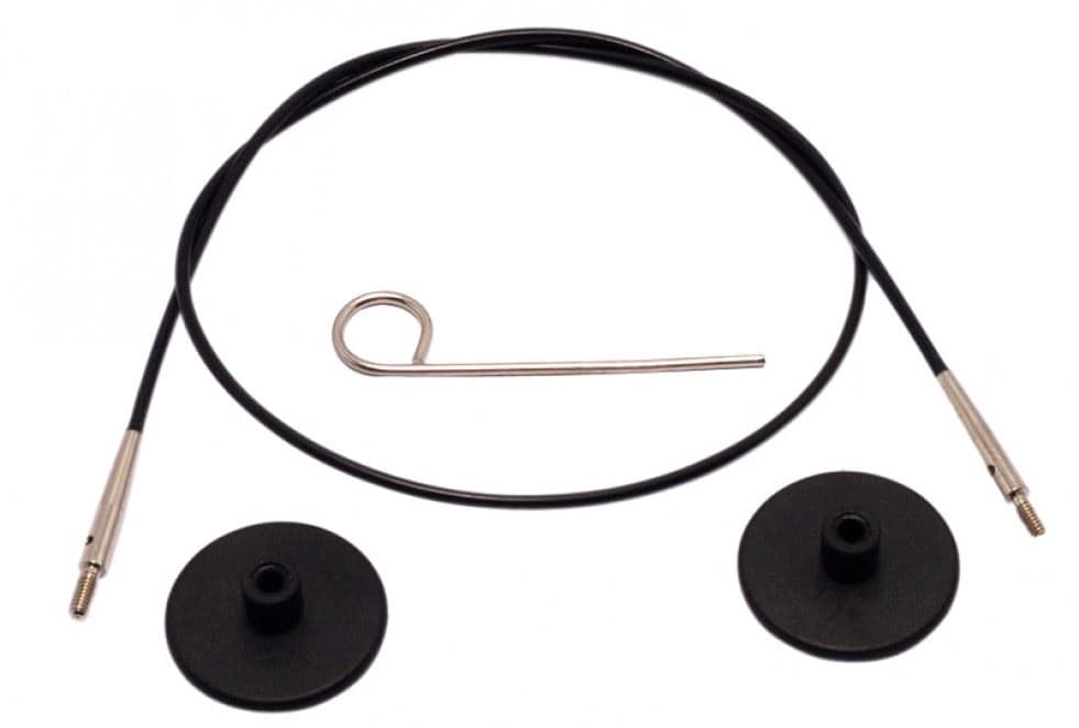 KnitPro CABLE 56CM BLACK - Cable: Circular: Interchangeable: Black: 56cm