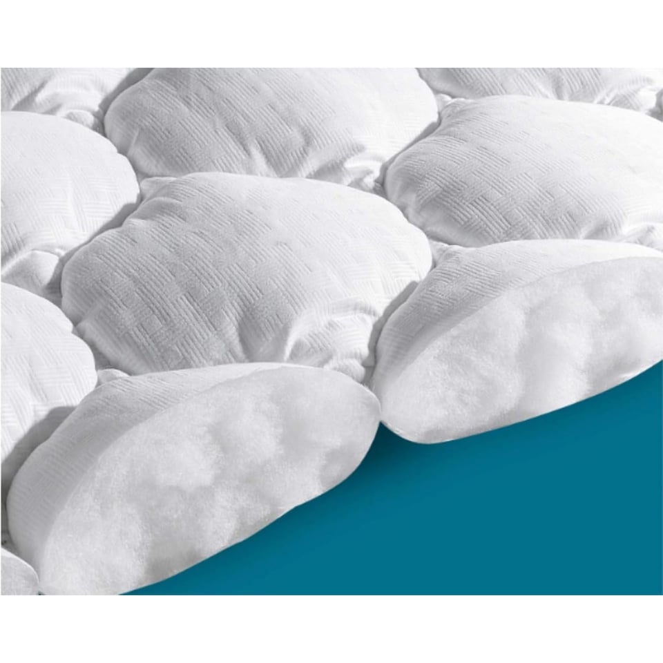 image 1 of Ezysleep Deep Fill Cloud Like Super Soft Mattress Topper Box Stitch Comfort | White